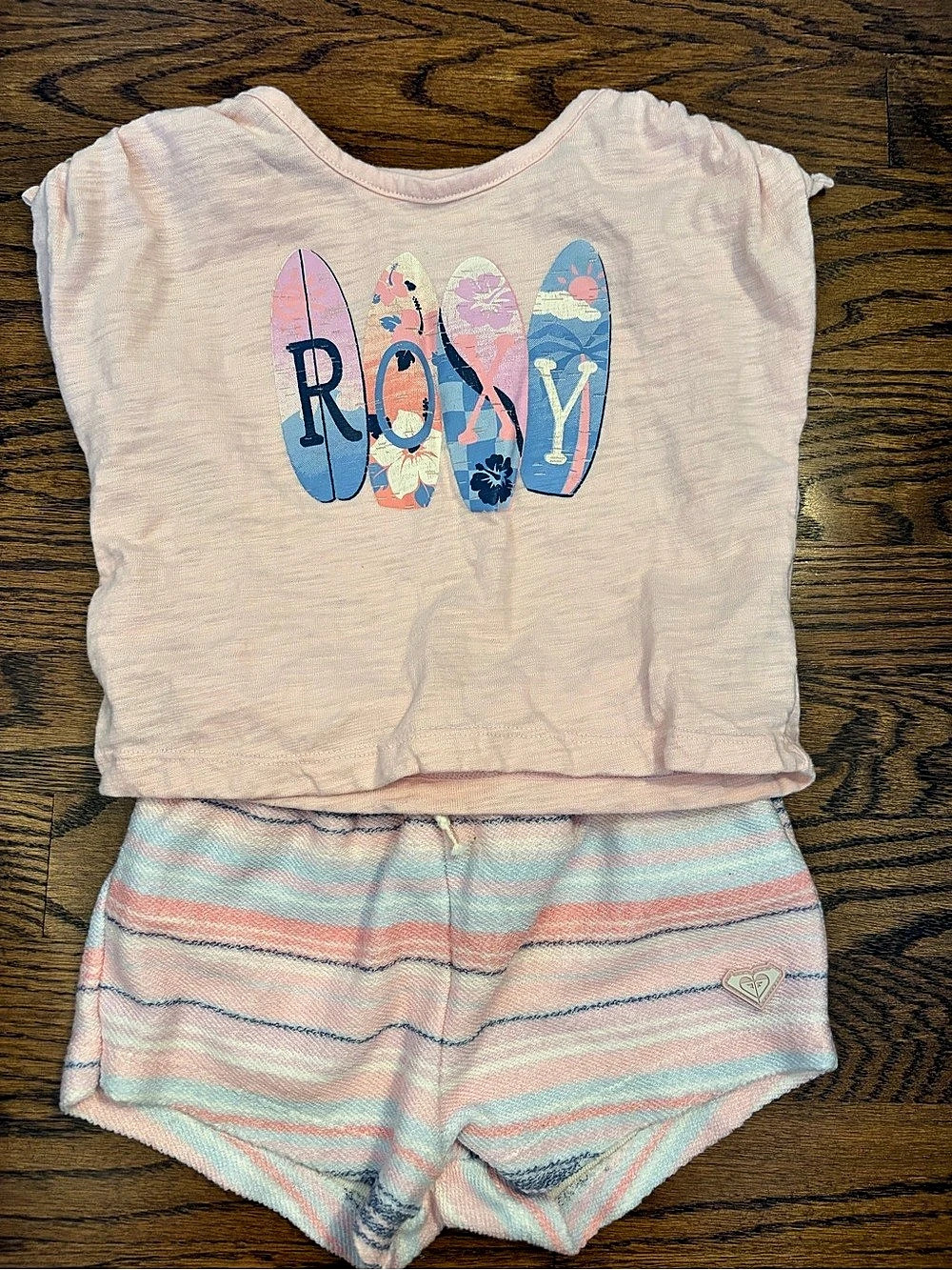 Roxy Kids Pink & Blue Surfboard Matching Set